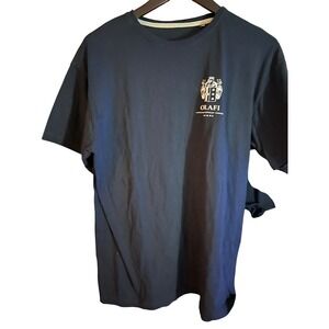 ORAF I Mens Black T Shirt Handmade Hospitality Firenze Crest Logo Size L